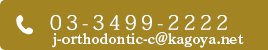 10:00～13:00/14:30～18:30 日祝休診 03-3499-2222